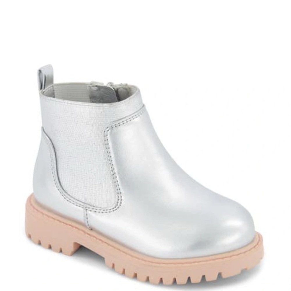 Marc Fisher Kids' Metallic Silver Boots